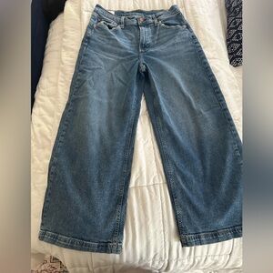 Gap High Rise Stride Ankle Denim Jeans Size 30 10R Medium Indigo Blue